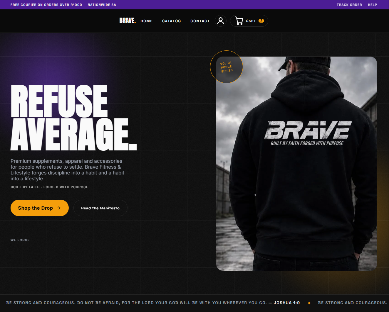 Brave Fitness & Lifestyle — E-Commerce · Fitness
